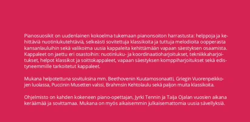 Pianosuosikit - helppoja pianokappaleita kaikille - Image 14